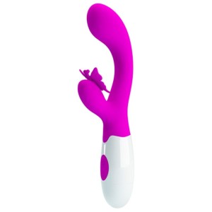 PRETTY LOVE - VIBRATORE A CONIGLIO BUTTERFLY KISS 30 FUNZIONI VIOLA